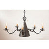 Sturbridge Small Blackened Tin Chandelier - Primitive Star Quilt Shop