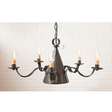 Sturbridge Small Blackened Tin Chandelier - Primitive Star Quilt Shop