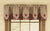 Sturbridge Wine Star Embroidered Pointed Lined Valance 72"