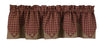 Sturbridge Wine Pointed Lined Valance 72"