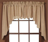 Cheston Scalloped Lined Swag Curtains - Primitive Star Quilt Shop