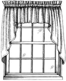 Saffron Unlined Swag Curtains - Primitive Star Quilt Shop - 2