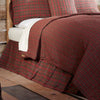 Tartan Red Plaid Bed Skirt in 3 SIZES