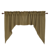 Tea Cabin Lined Swag Curtains - Primitive Star Quilt Shop - 1