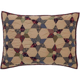 Tea Star Quilted Standard Sham 21x27"