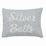 Tinsley Silver Bells Pillow 14x18" Filled - Primitive Star Quilt Shop - 1