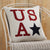 USA Applique Pillow 18" Filled