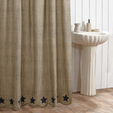 Vincent Scalloped Shower Curtain - Primitive Star Quilt Shop - 2