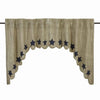 Vincent Scalloped Lined Swag Curtains - Primitive Star Quilt Shop