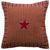 Vintage Star Wine Fabric Pillow 16" Filled