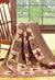 Vintage Star Wine Quilted Throw