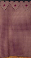 Vintage Star Wine Shower Curtain