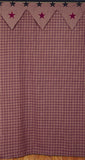 Vintage Star Wine Shower Curtain