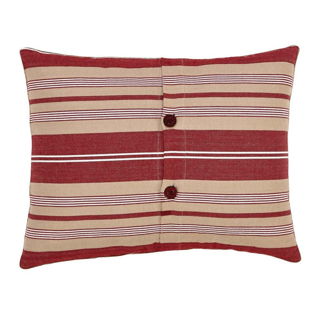Vintage Stripe Noel Pillow 14x18" Filled