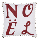 Vintage Stripe Noel Pillow 16" Filled