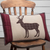 Wyatt Deer Applique Pillow 14x22" Filled