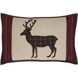 Wyatt Deer Applique Pillow 14x22" Filled