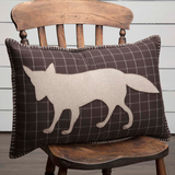 Wyatt Fox Applique Pillow 14x22" Filled